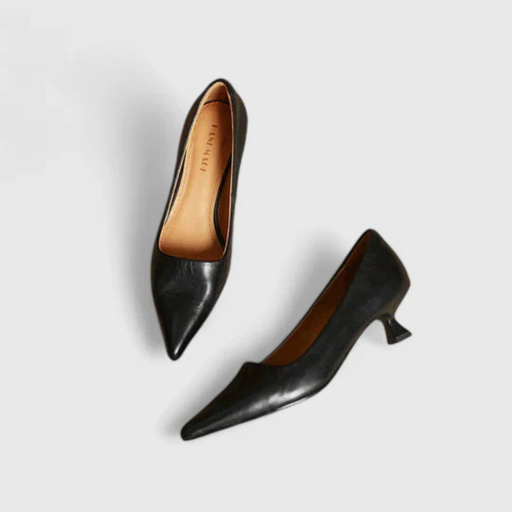 Thora | Dame Spids Tå Lav Hæl Pumps - Freya Kobenhavn