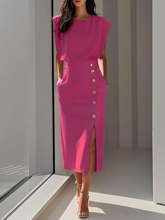 Aspen™ | Effortless Charm Midi Dress - Freya Kobenhavn