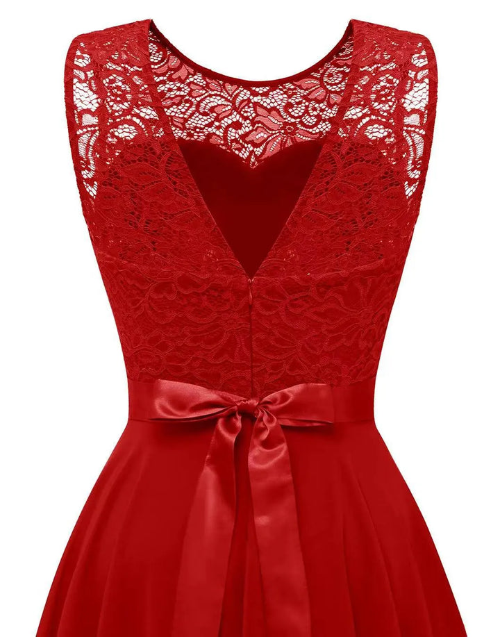 Dorit | Dame High Low Kjole til Bryllupsgæst