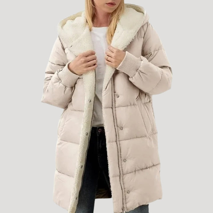 Birgit | Dame Vinterpufferjakke med Hætte