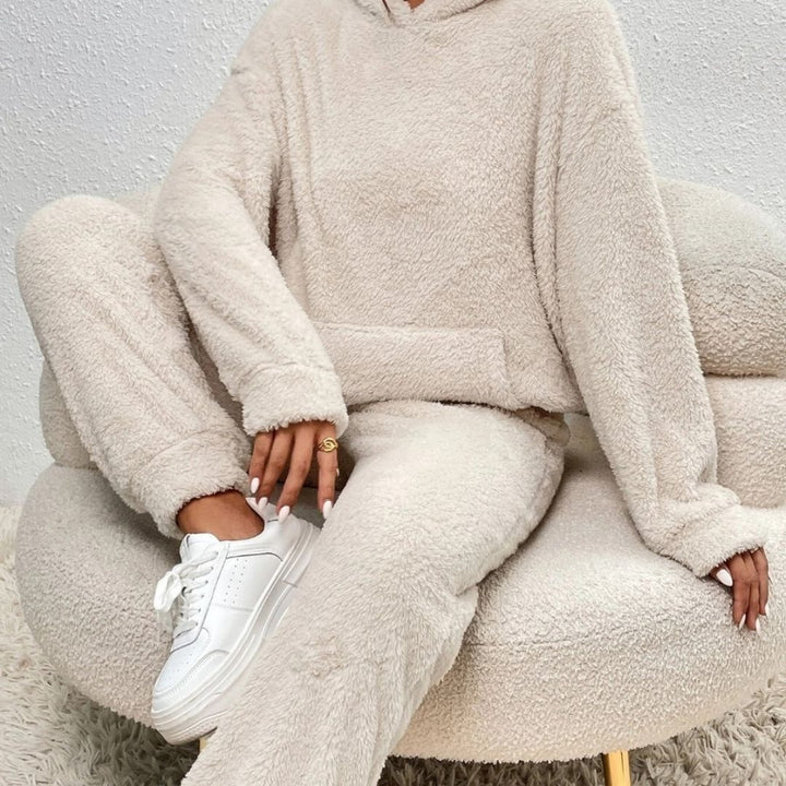 Ingrid | Dame Forårs Cozy Hættetrøje Loungewear Sæt