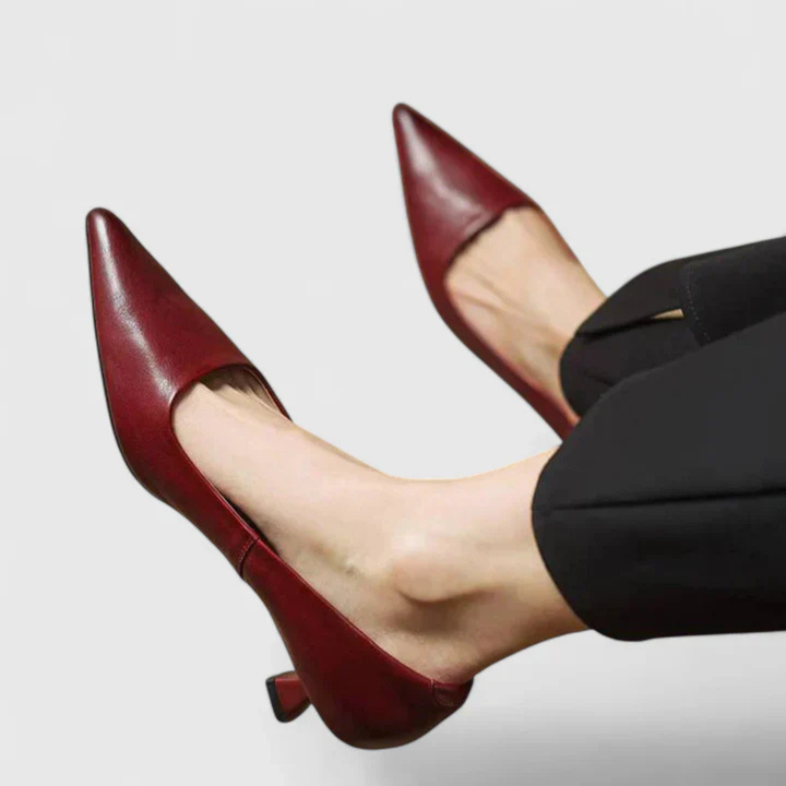 Thora | Dame Spids Tå Lav Hæl Pumps - Freya Kobenhavn