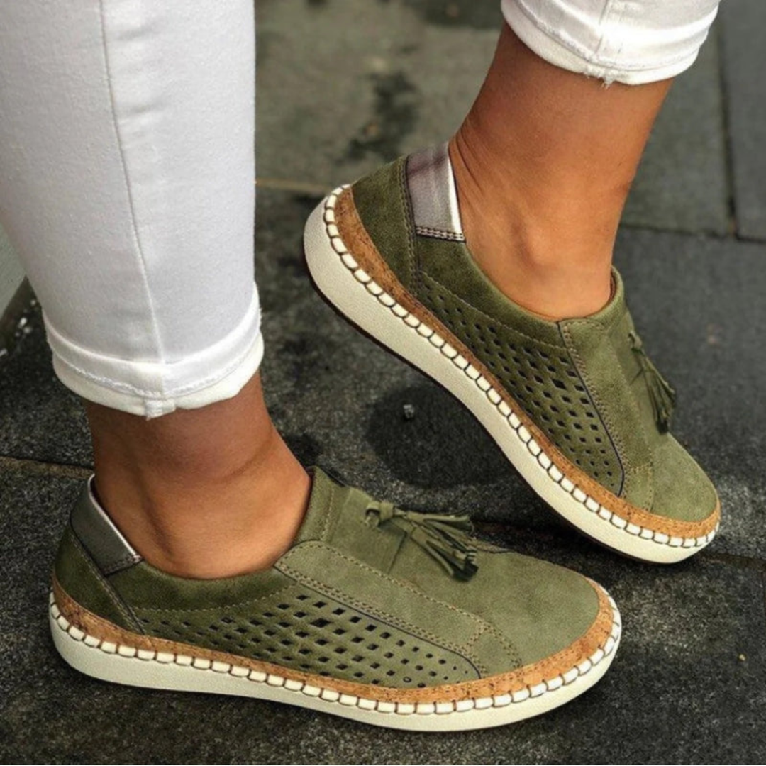 Johanne | Dame Perforeret Slip On Casual Sneakers - Freya Kobenhavn