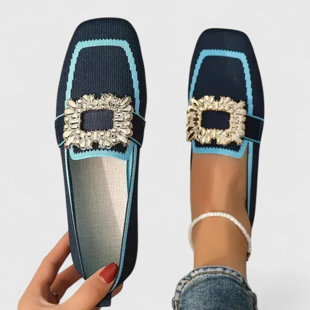 Elise | Dame Krystal Spænde Slip On Loafers - Freya Kobenhavn