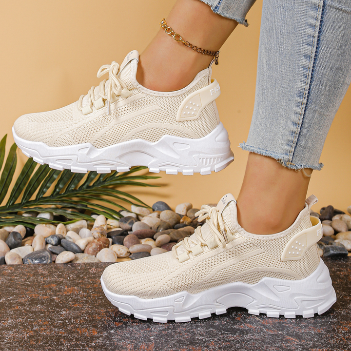 Charlotte | Dame Chunky Strik Løbe Sneakers - Freya Kobenhavn
