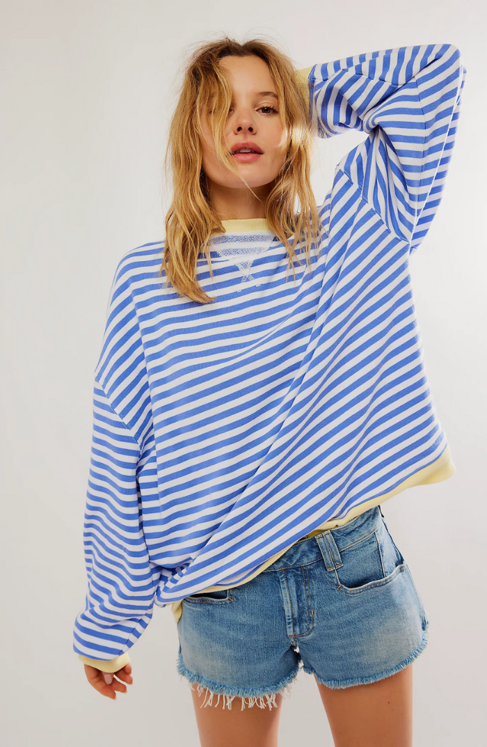 Lena™ | Oversized stribet sweater - Freya Kobenhavn