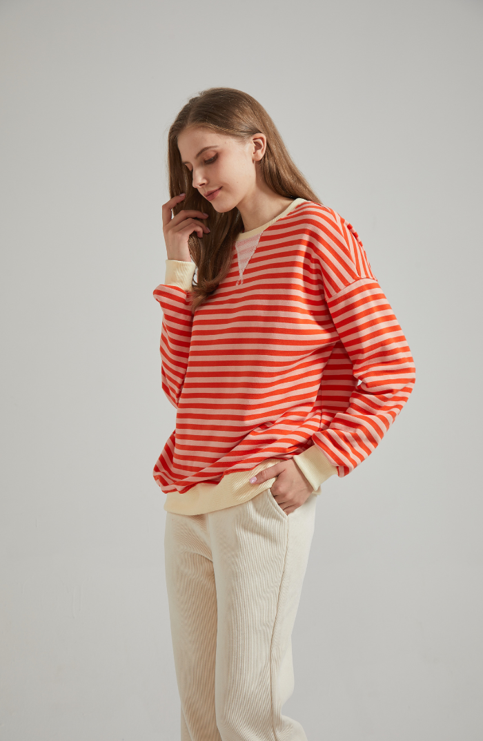 Gudrun | Stilfuld Stribet Relaxed Fit Sweater - Freya Kobenhavn