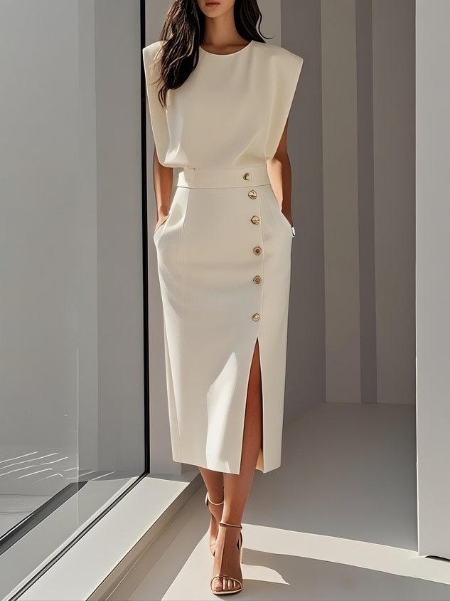 Aspen™ | Effortless Charm Midi Dress - Freya Kobenhavn