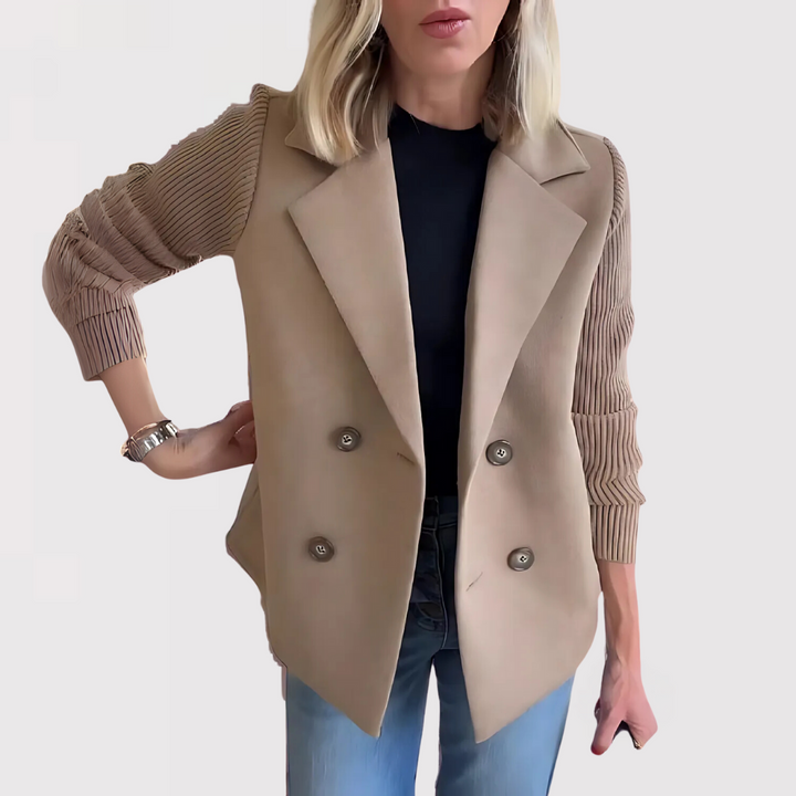 Celina | Jakke med strikkede ærmer - Freya Kobenhavn