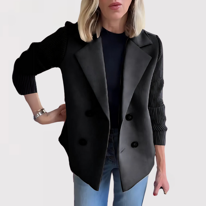 Celina | Jakke med strikkede ærmer - Freya Kobenhavn