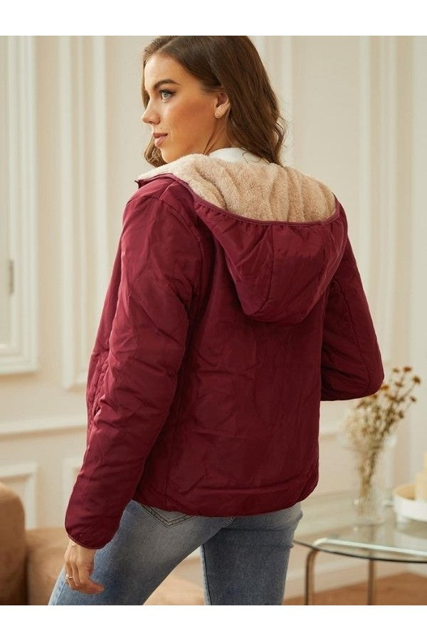Ingrid | Vinter Dame Quiltet Hættetrøje Jakke - Freya Kobenhavn