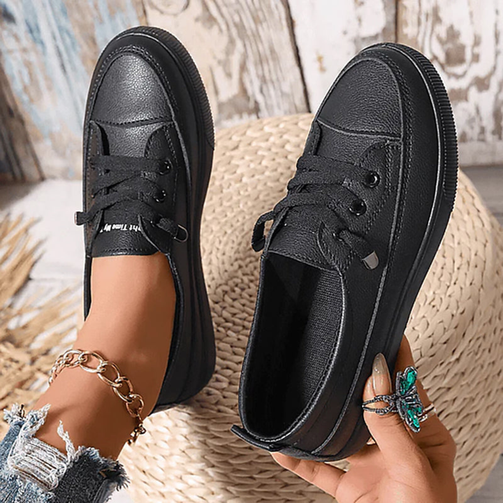 Ditte | Dame Minimal Snøre Sneakers - Freya Kobenhavn