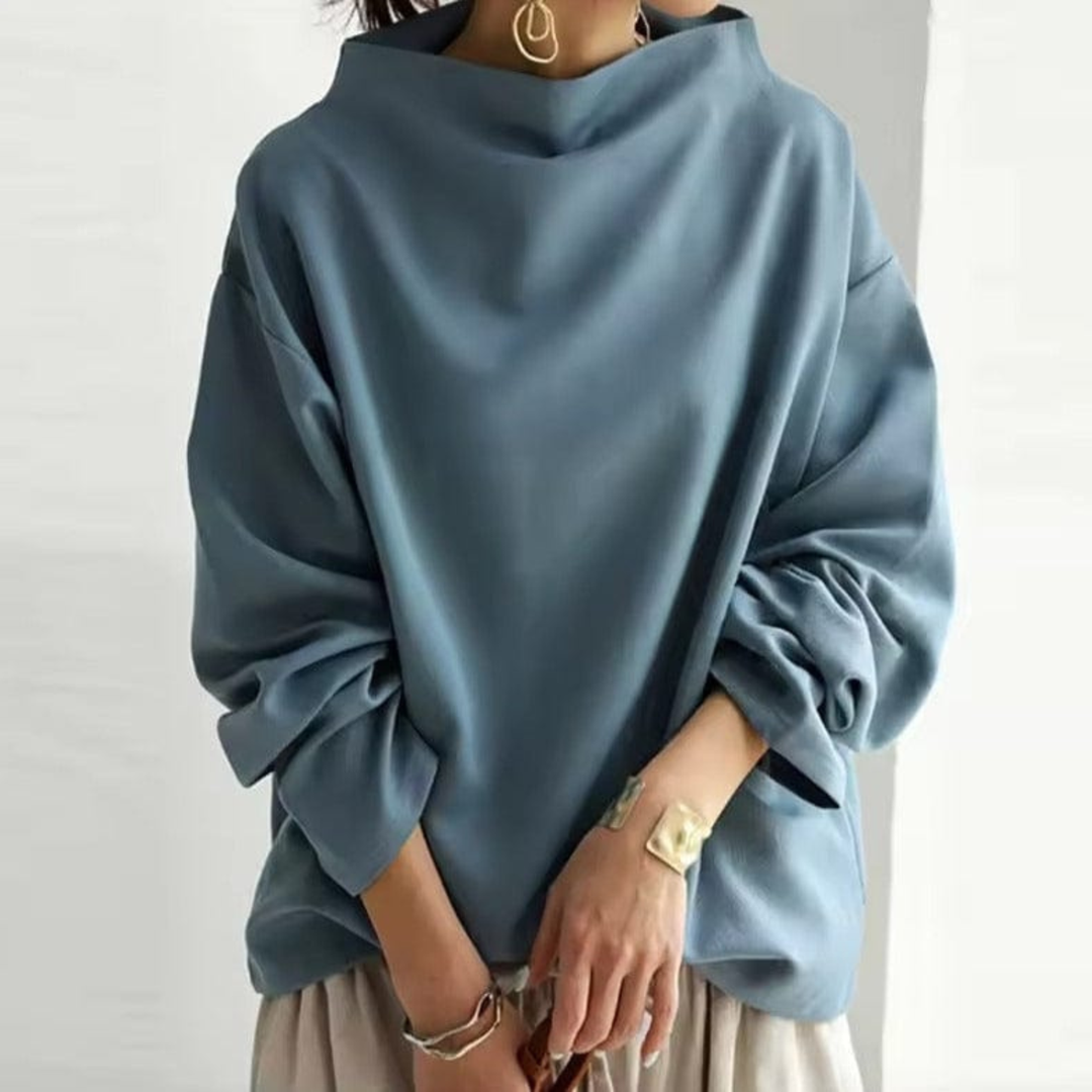 Clara | Dame Oversized Højhalset Sweater - Freya Kobenhavn