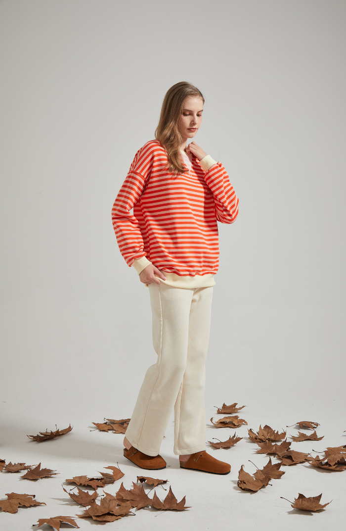 Lena™ | Oversized stribet sweater - Freya Kobenhavn