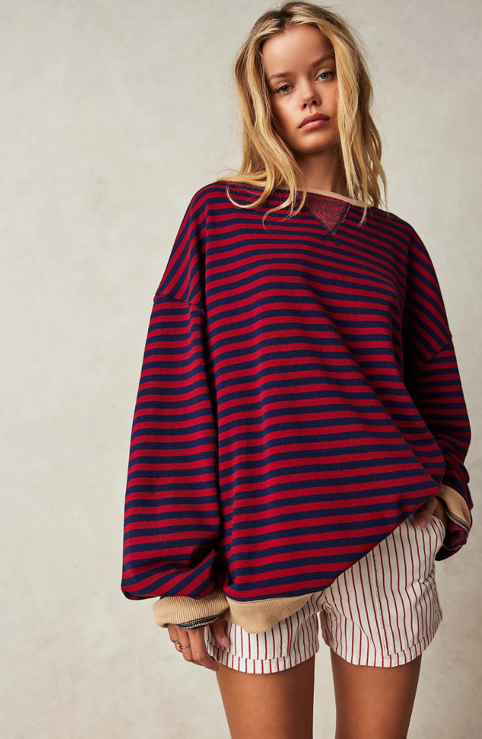 Gudrun | Stilfuld Stribet Relaxed Fit Sweater - Freya Kobenhavn