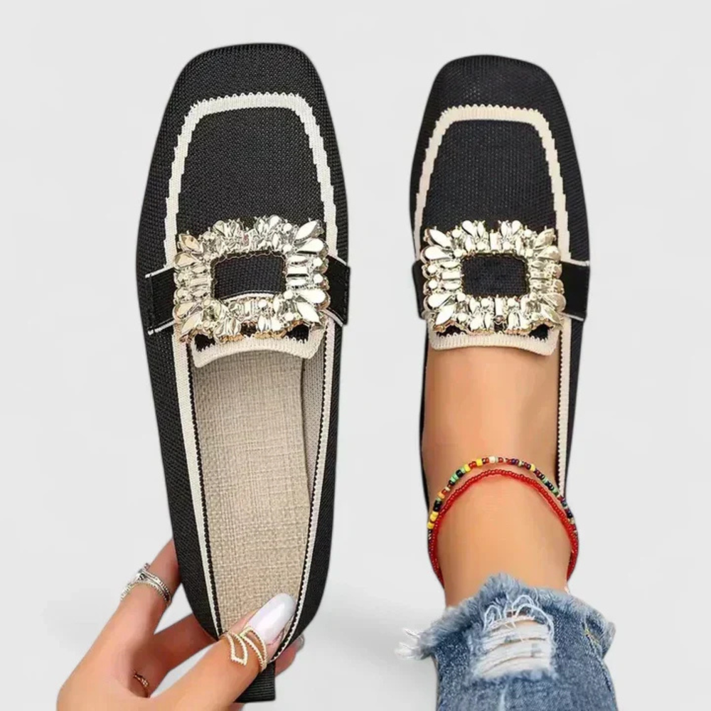 Elise | Dame Krystal Spænde Slip On Loafers - Freya Kobenhavn