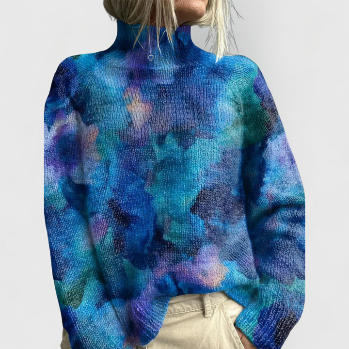 Charline | Dame Natur Print Striktrøje - Freya Kobenhavn