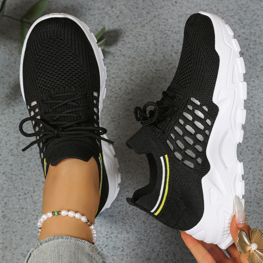 Charlotte | Dame Chunky Strik Løbe Sneakers - Freya Kobenhavn