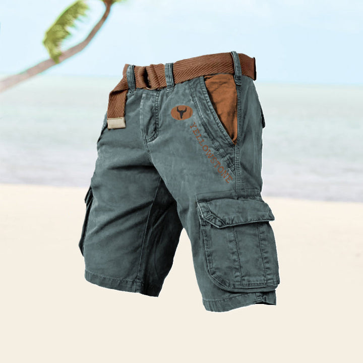 Thage | Yellowstone Cargo Shorts til Mænd - Freya Kobenhavn