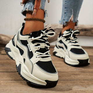 Henriette | Dame Chunky Sneakers med Mesh og Gummisål - Freya Kobenhavn