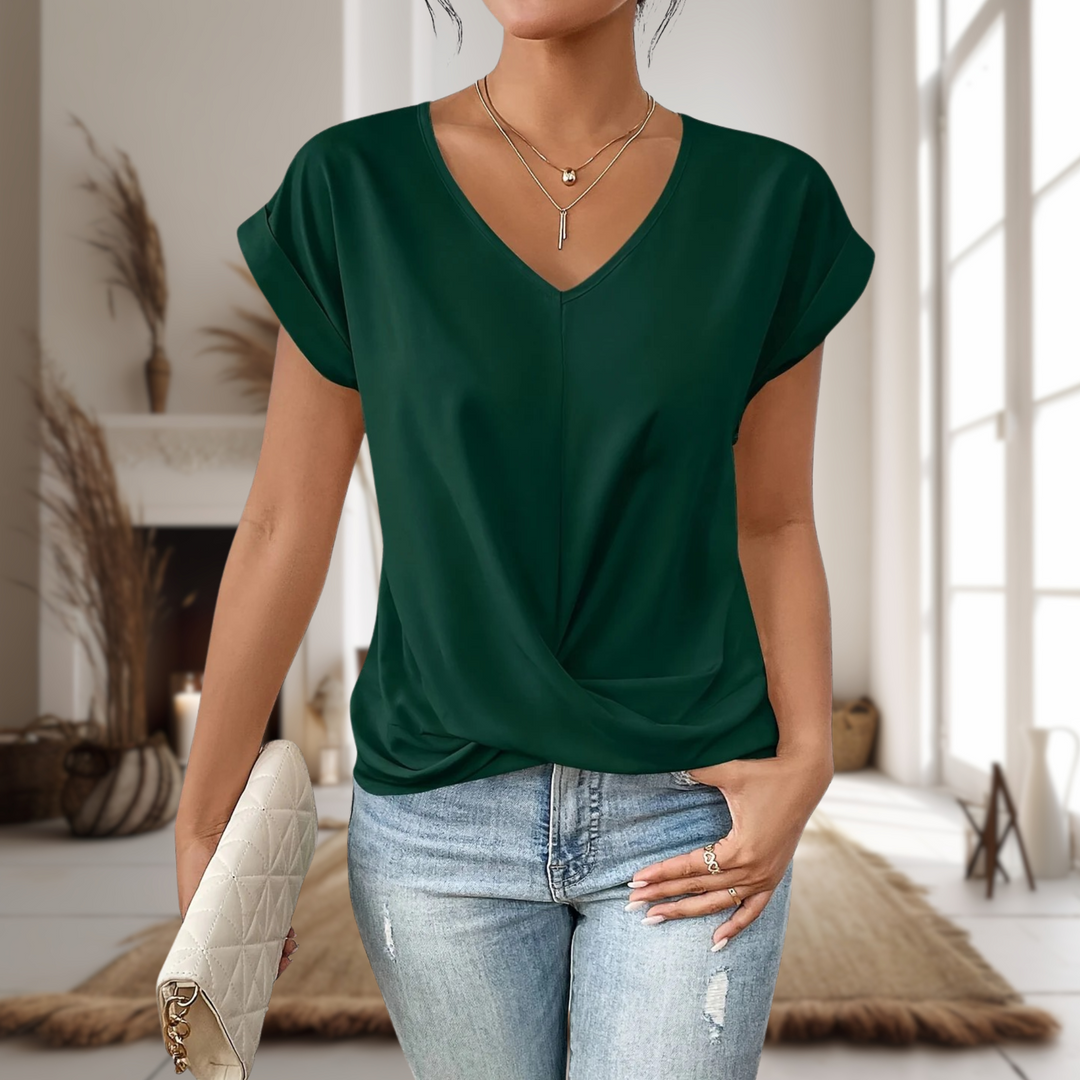 Elle™ | Casual Sweetheart Neck T-Shirt - Freya Kobenhavn