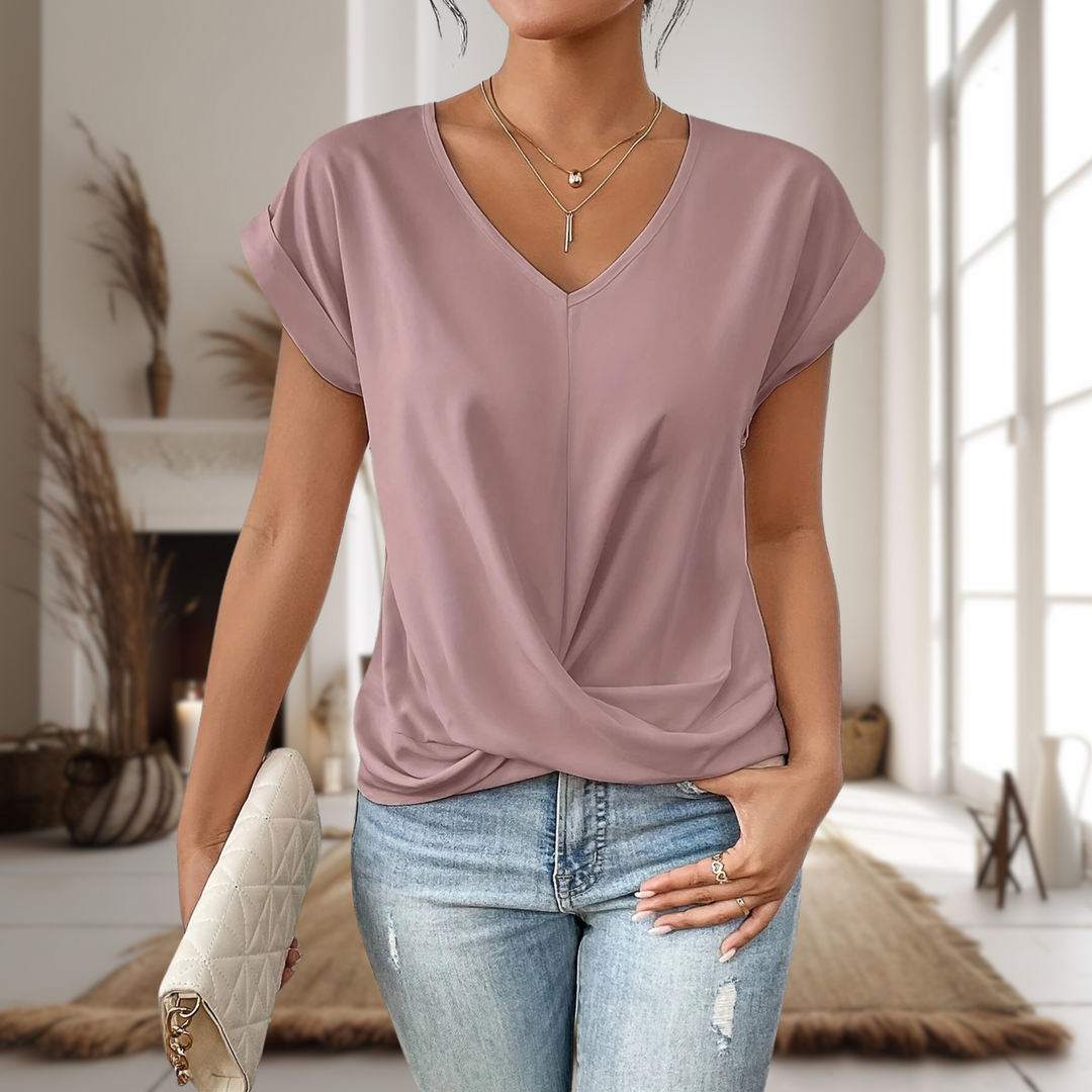 Elle™ | Casual Sweetheart Neck T-Shirt - Freya Kobenhavn
