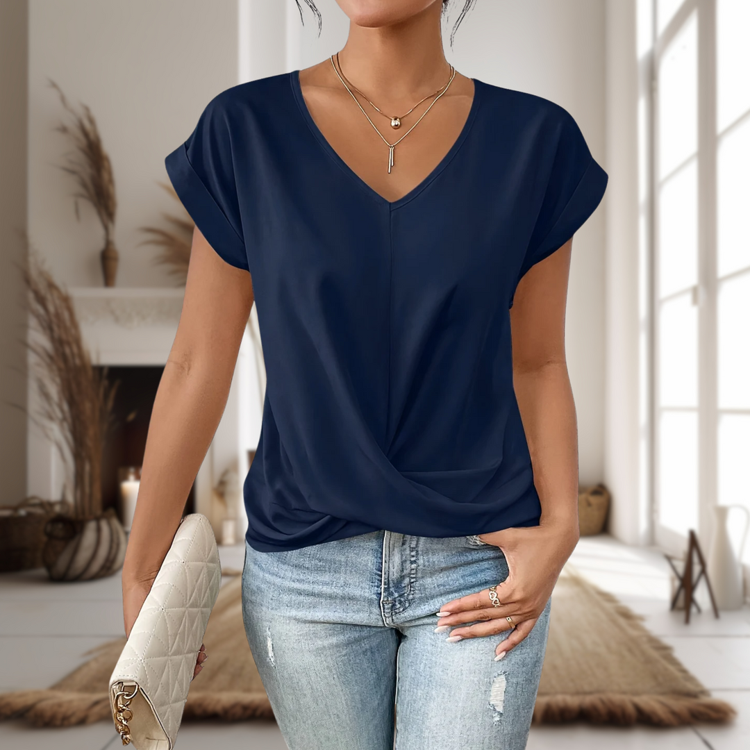 Elle™ | Casual Sweetheart Neck T-Shirt - Freya Kobenhavn