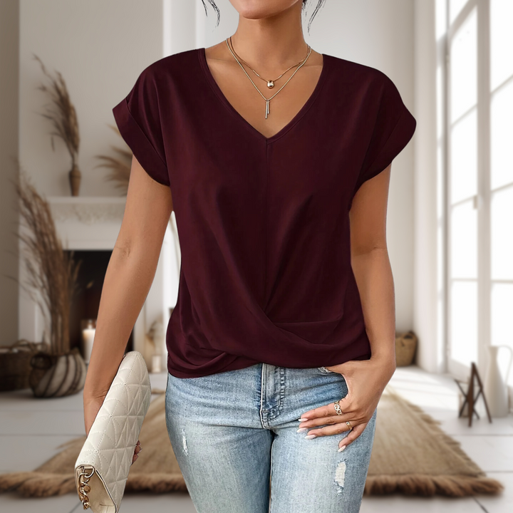 Elle™ | Casual Sweetheart Neck T-Shirt - Freya Kobenhavn