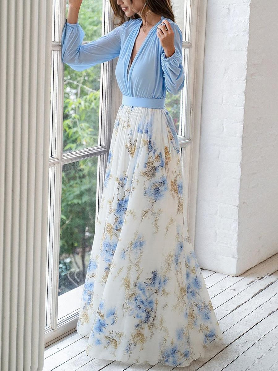 Kelli™ | Maxi Dress with Dazzling Floral Print - Freya Kobenhavn
