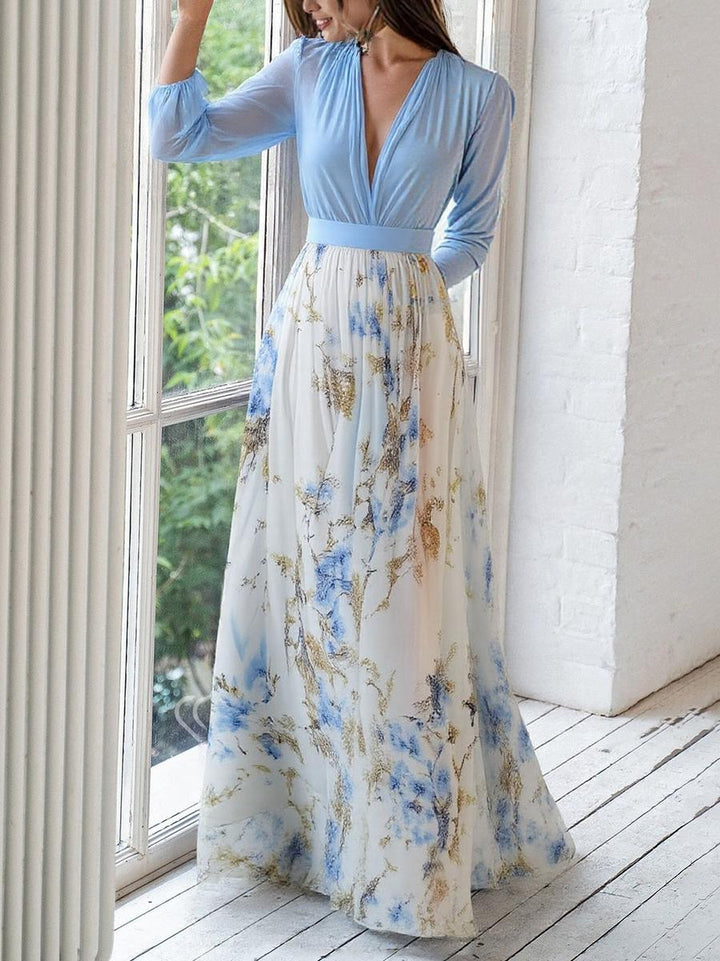 Kelli™ | Maxi Dress with Dazzling Floral Print - Freya Kobenhavn