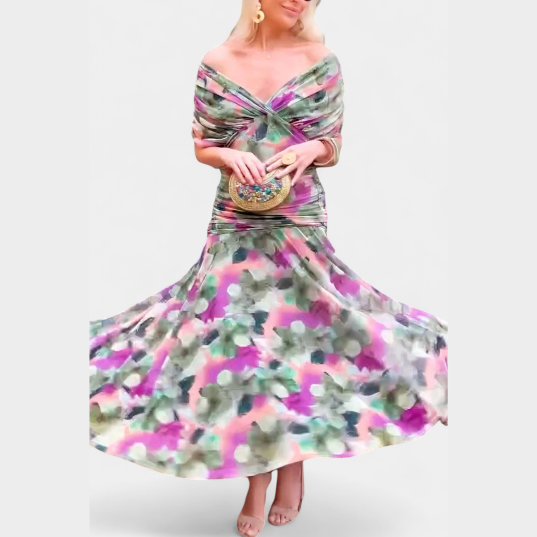 Laura | Dame Off Shoulder Elegant Aftenkjole - Freya Kobenhavn