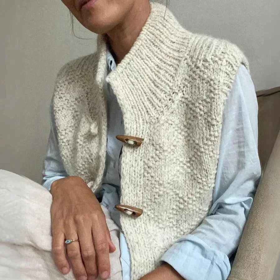 Lizette | Stilfuld og Behagelig Strikket Vest - Freya Kobenhavn