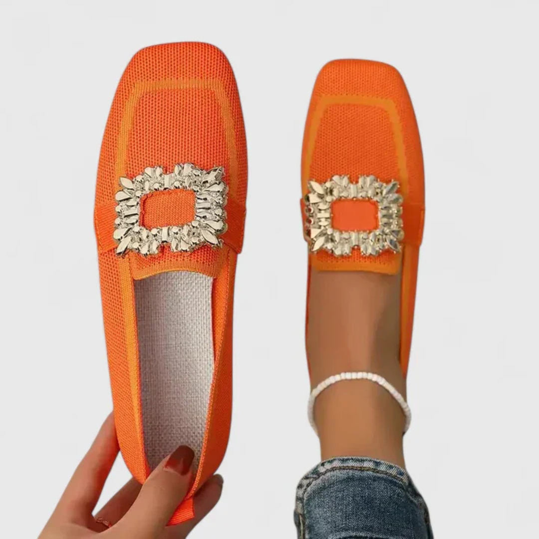 Elise | Dame Krystal Spænde Slip On Loafers - Freya Kobenhavn