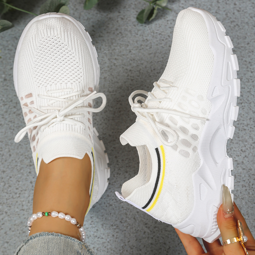 Charlotte | Dame Chunky Strik Løbe Sneakers - Freya Kobenhavn