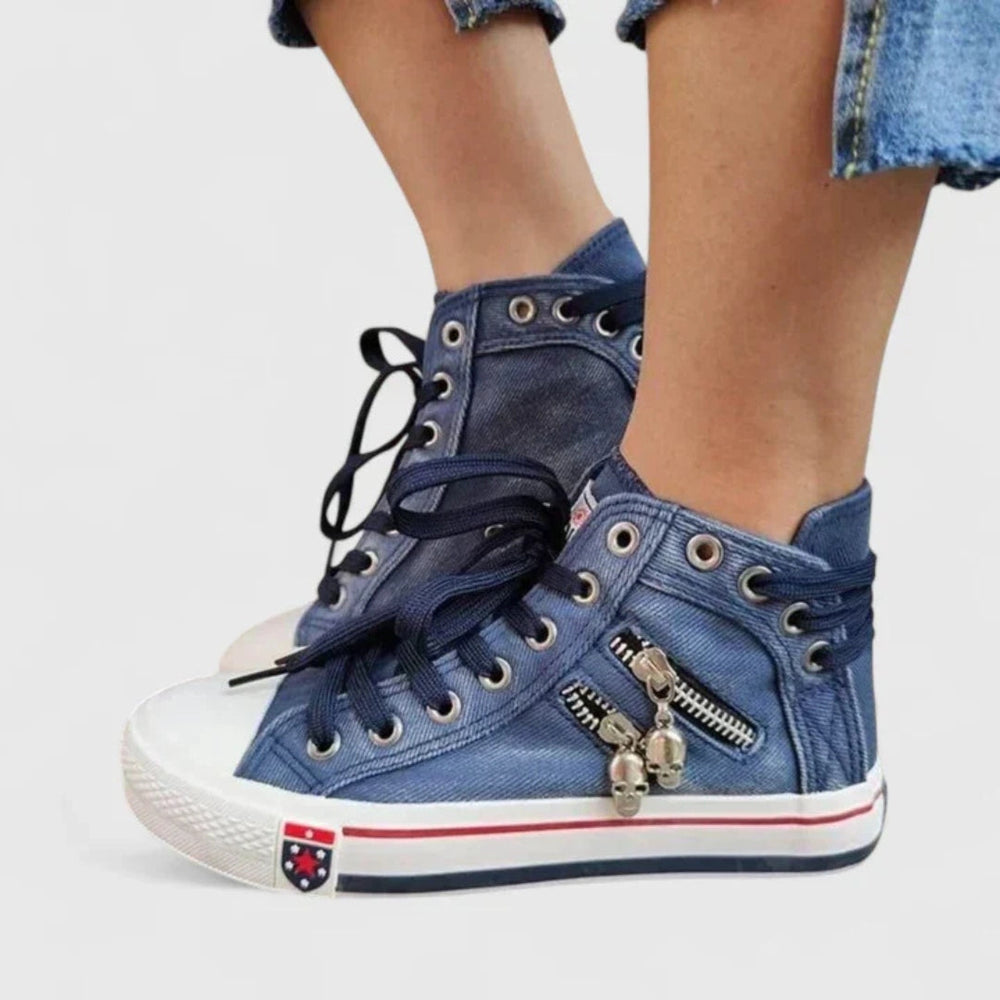 Serina | Dame High Top Sneakers Med Snøre - Freya Kobenhavn