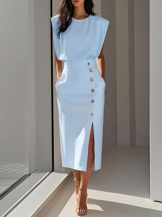 Aspen™ | Effortless Charm Midi Dress - Freya Kobenhavn