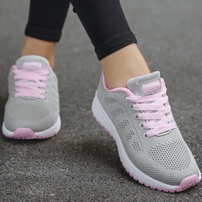Jane | Dame Snørebånd Afslappede Gå Sneakers
