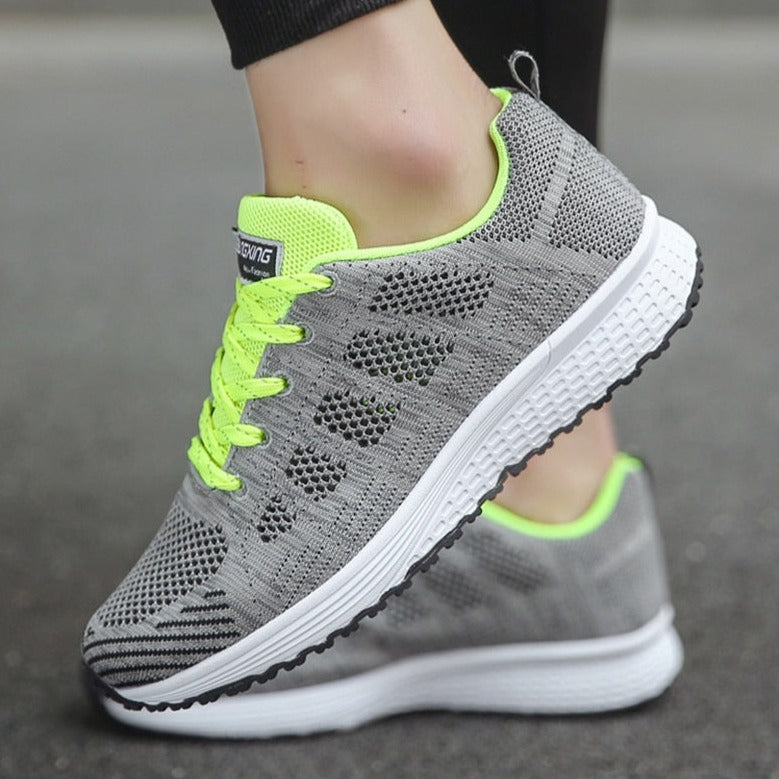 Jane | Dame Snørebånd Afslappede Gå Sneakers