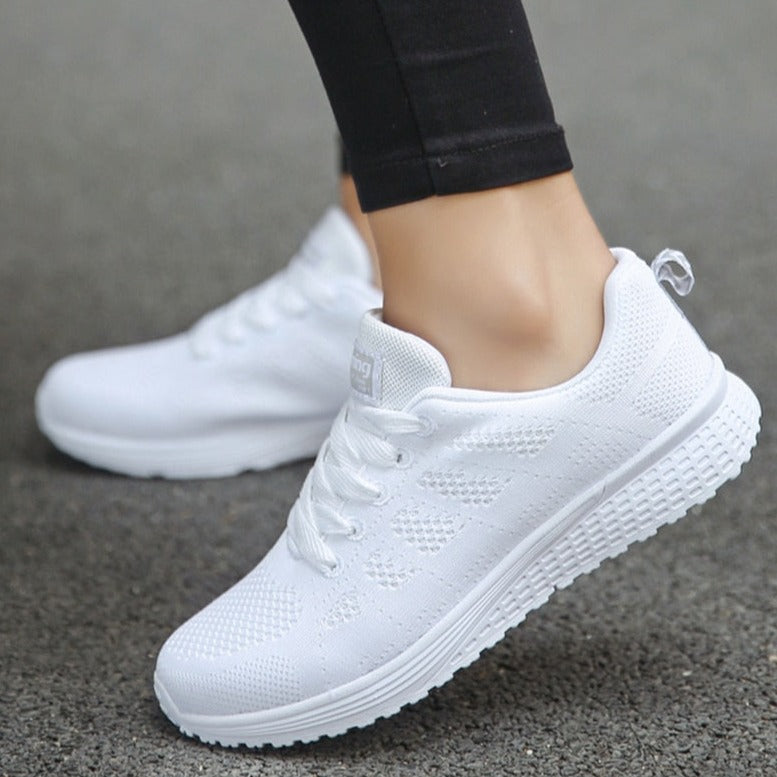 Jane | Dame Snørebånd Afslappede Gå Sneakers