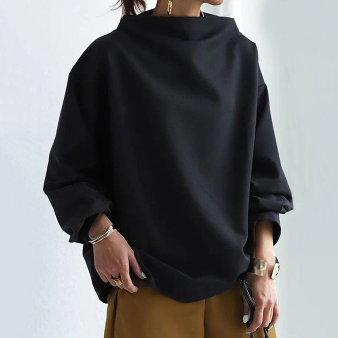 Clara | Dame Oversized Højhalset Sweater - Freya Kobenhavn
