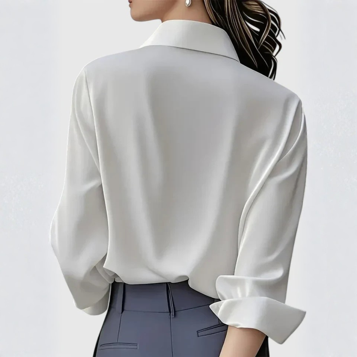 Britta | Dame Elegant Button Up Bluse - Freya Kobenhavn