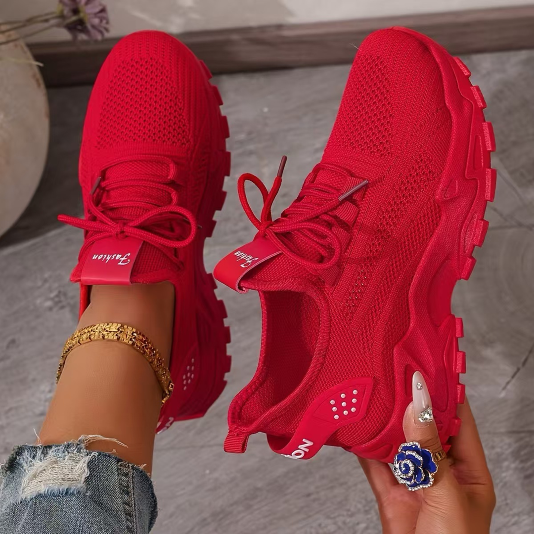 Charlotte | Dame Chunky Strik Løbe Sneakers - Freya Kobenhavn