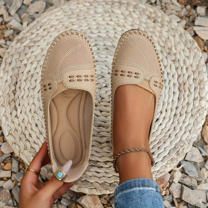 Benedikte | Dame Perforerede Komfort Slip On Loafers - Freya Kobenhavn