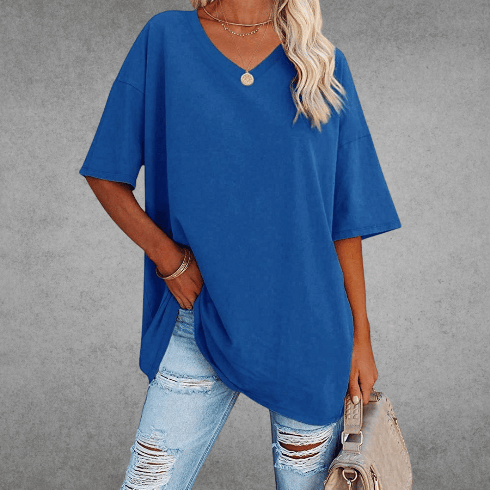 Nikita | Stilfuld Oversized V-Neck T-shirt - Freya Kobenhavn