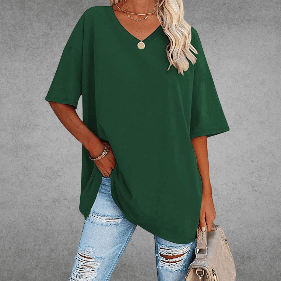 Nikita | Stilfuld Oversized V-Neck T-shirt - Freya Kobenhavn