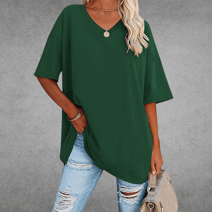 Nikita | Stilfuld Oversized V-Neck T-shirt - Freya Kobenhavn