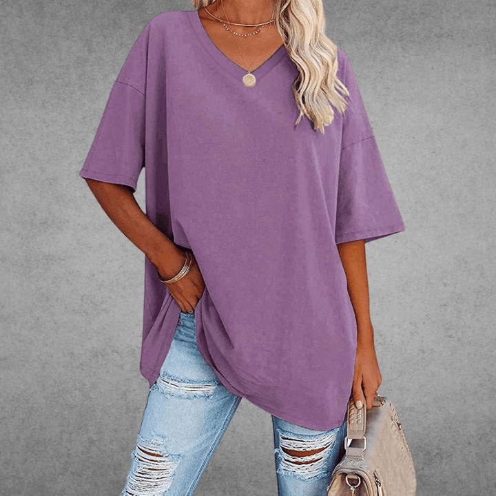 Nikita | Stilfuld Oversized V-Neck T-shirt - Freya Kobenhavn