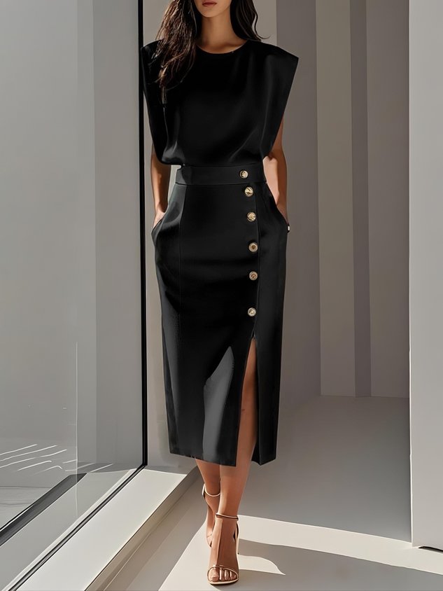 Aspen™ | Effortless Charm Midi Dress - Freya Kobenhavn