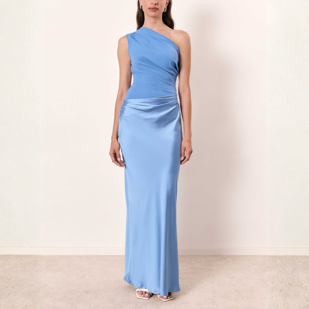 Mathilde | Dame One Shoulder Maxi Festkjole - Freya Kobenhavn