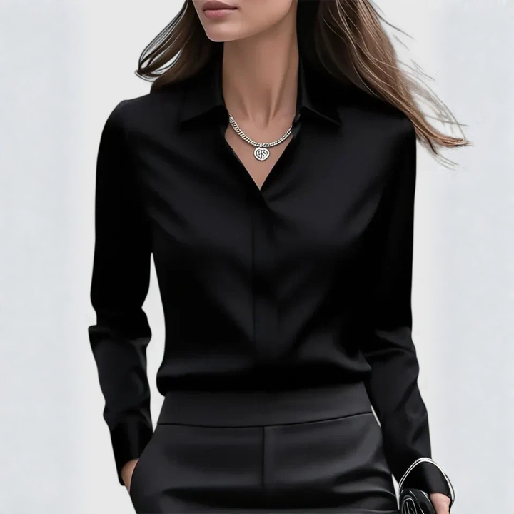Britta | Dame Elegant Button Up Bluse - Freya Kobenhavn